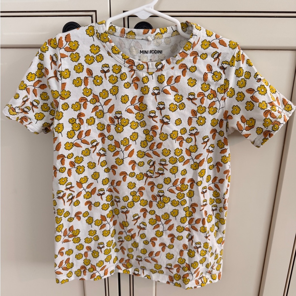 Mini Rodini Kids Floral Print Shirt